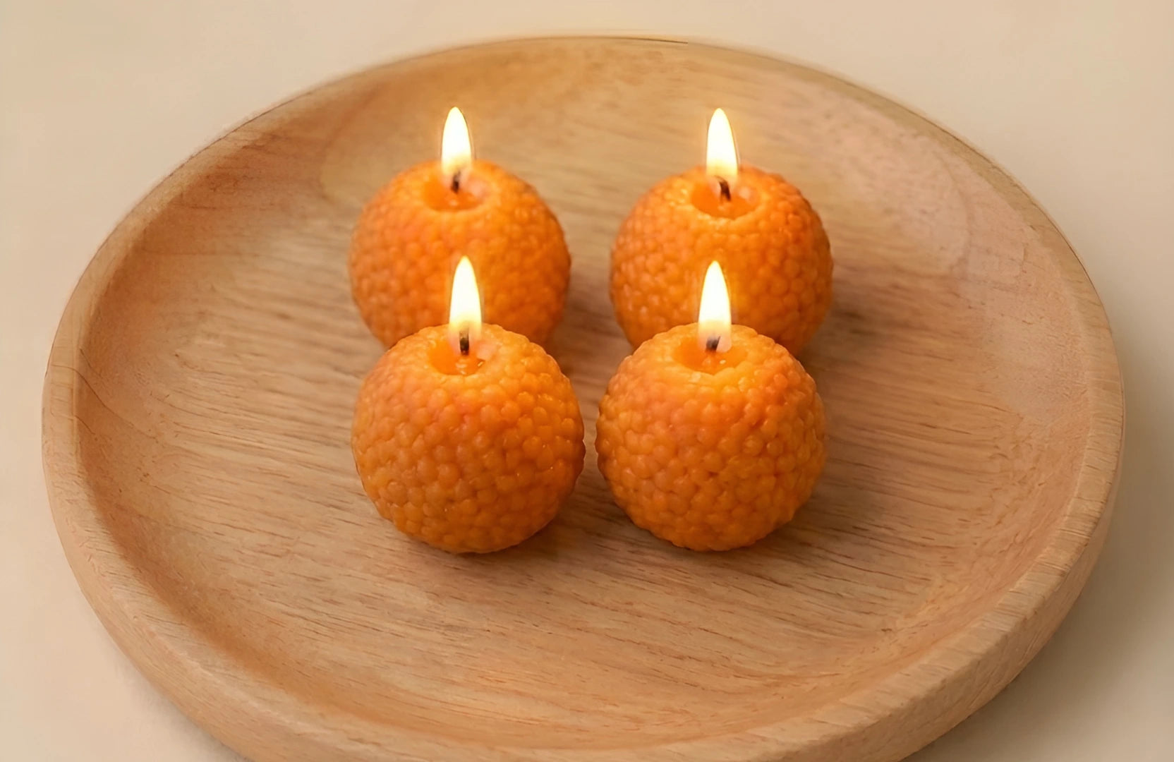 Motichoor Ladoo Candle 4 Pc
