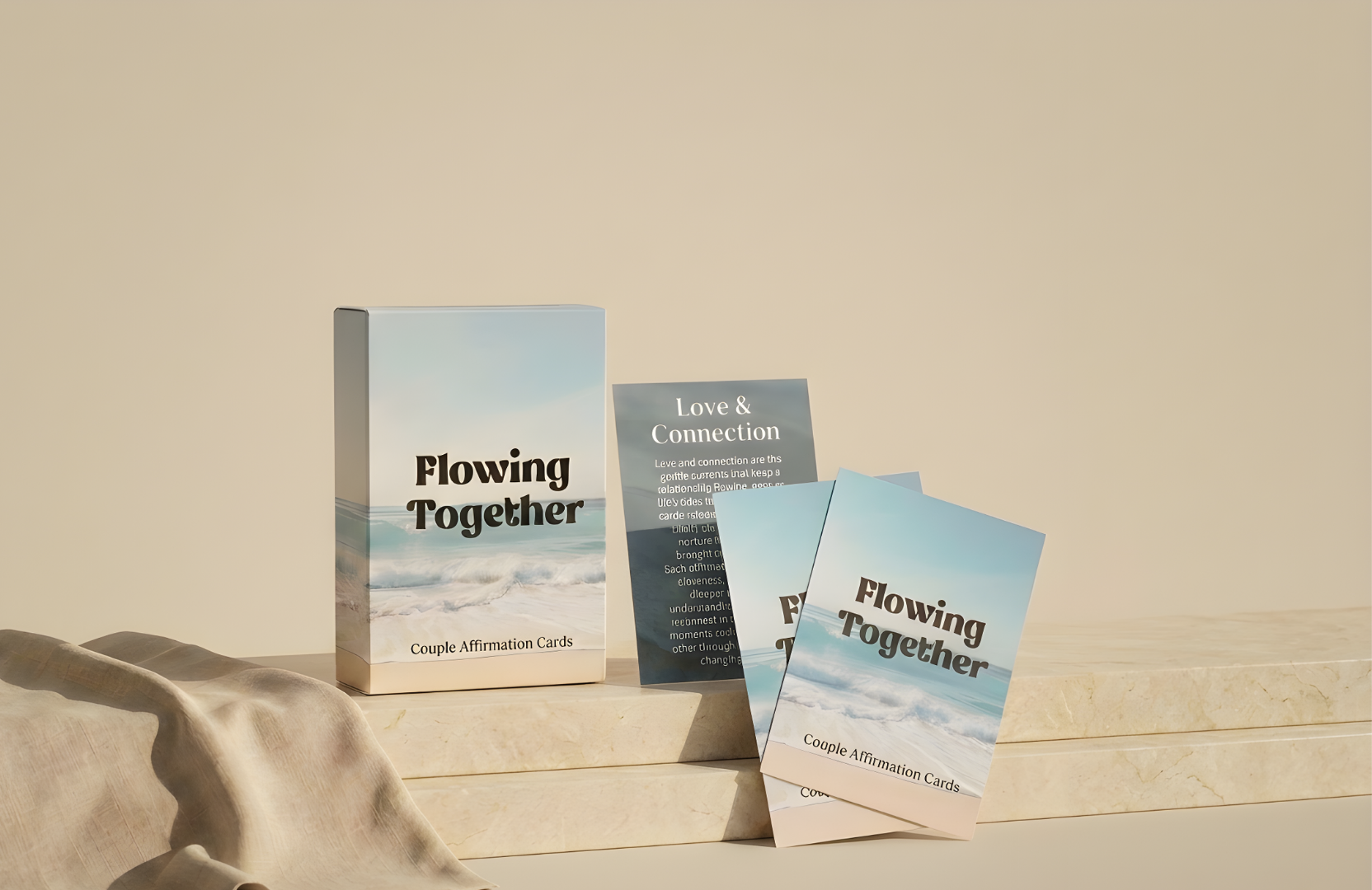 Flowing Together - Affirmation Cards For Couples