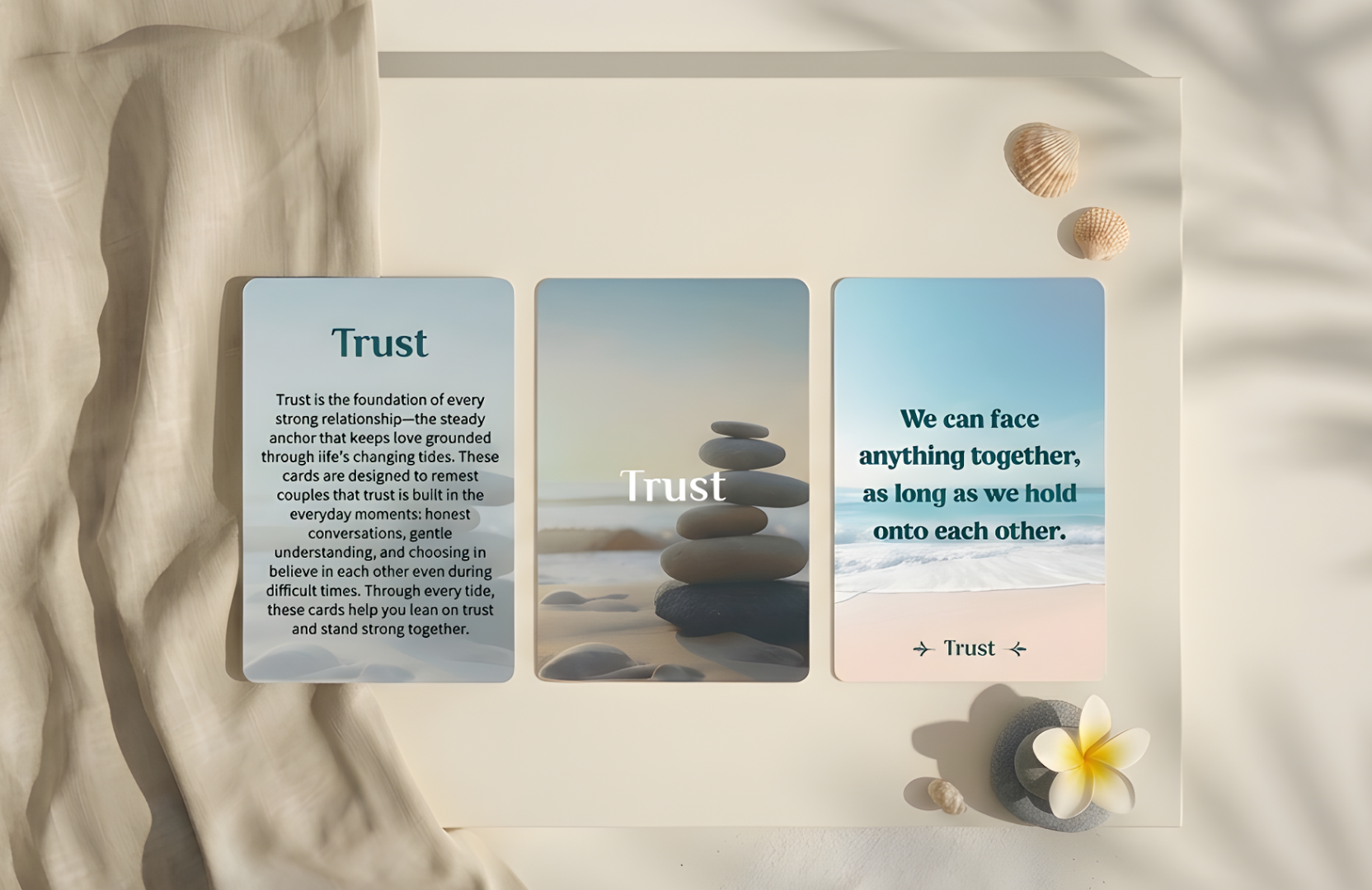 Flowing Together - Affirmation Cards For Couples