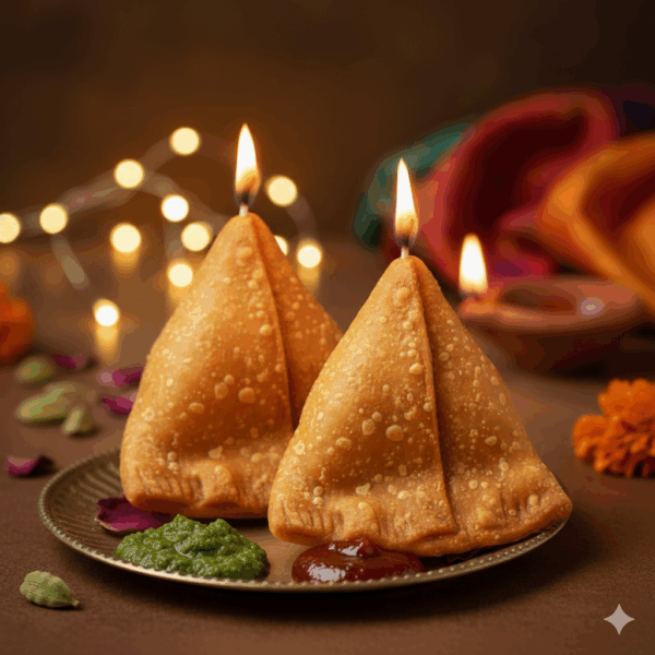 Samosa Candle