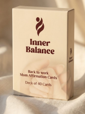 Inner Balance - 30 Affirmation Cards With Wooden Stand for Mothers